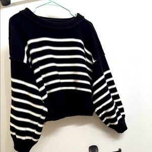 Striped Black and White Sweater